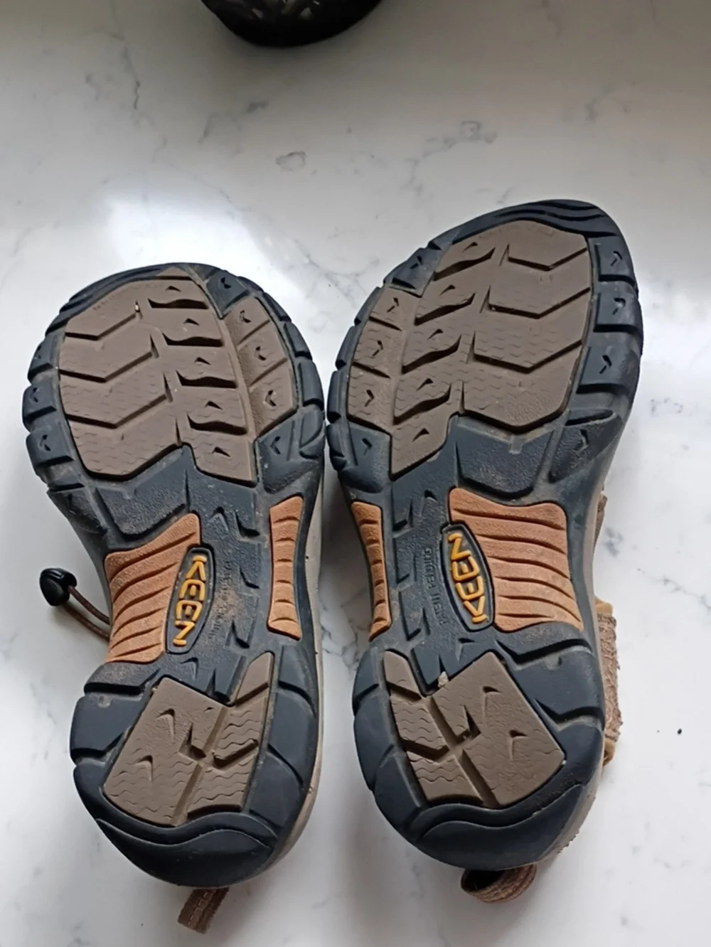 Keen Brown and Black Closed-Toe Outdoor Sandals